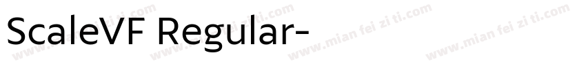 ScaleVF Regular字体转换